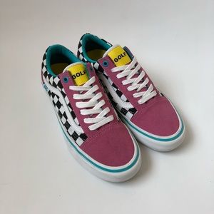 Vans x Golf Wang Old Skool Pink Suede & Checker